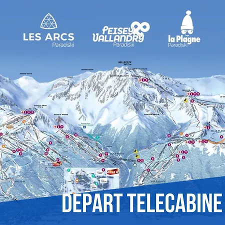 Elegant Et Moderne Avec Vue Montagne Au Coeur De Paradiski - Garage - 8Pers - 90M2 - Sabaudinha La Plagne Buitenkant foto