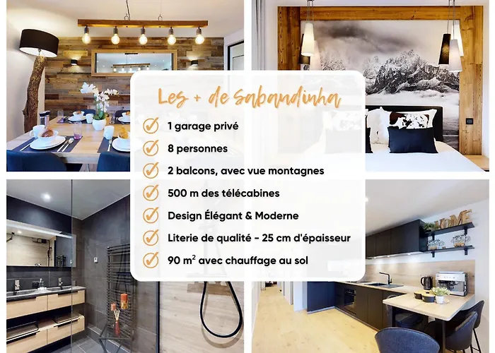 Elegant Et Moderne Avec Vue Montagne Au Coeur De Paradiski - Garage - 8Pers - 90M2 - Sabaudinha