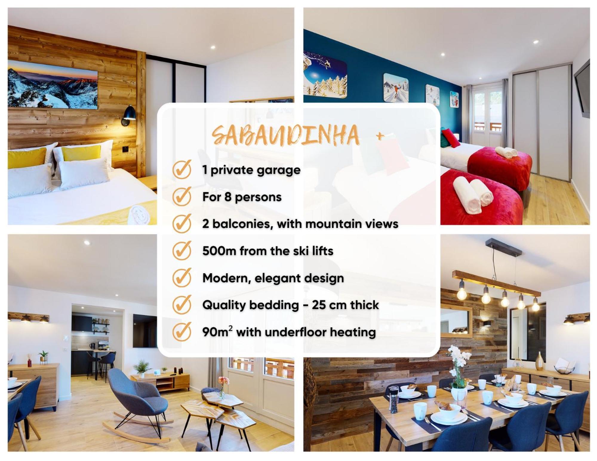Apartment Elegant Et Moderne Avec Vue Montagne Au Coeur De Paradiski - Garage - 8pers - 90m2 - Sabaudinha *